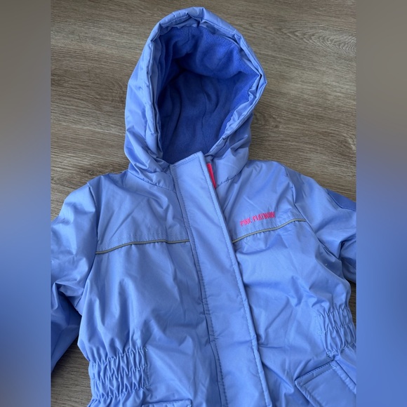 purple Pink Platinum girls' snowmobile snowsuit size 24mos - Picture 4 of 9